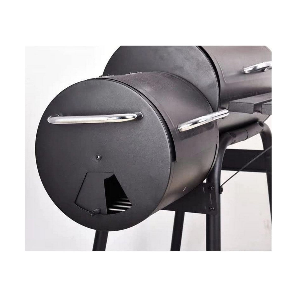 Houtskoolbarbecue met Deksel en Wielen Zwart (112 x 63 x 112 cm)