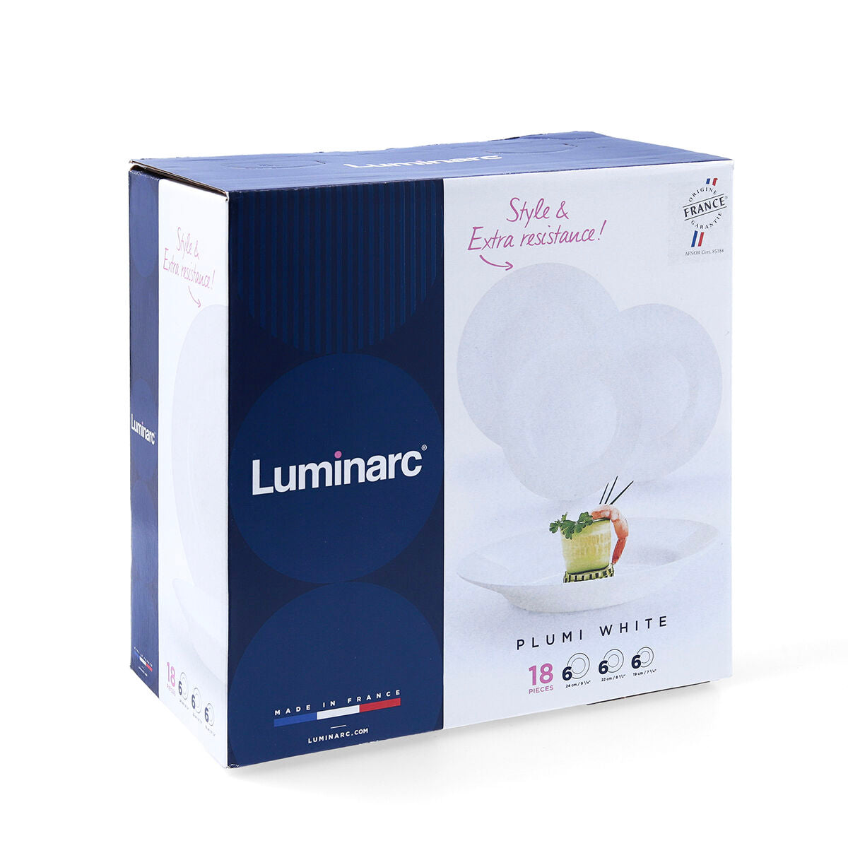 Serviesset Luminarc Plumi Multicolour Glas 18 Onderdelen