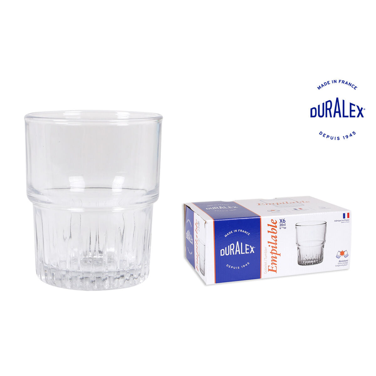 Glazenset Duralex 1014AB06/6 200 ml 6 Stuks