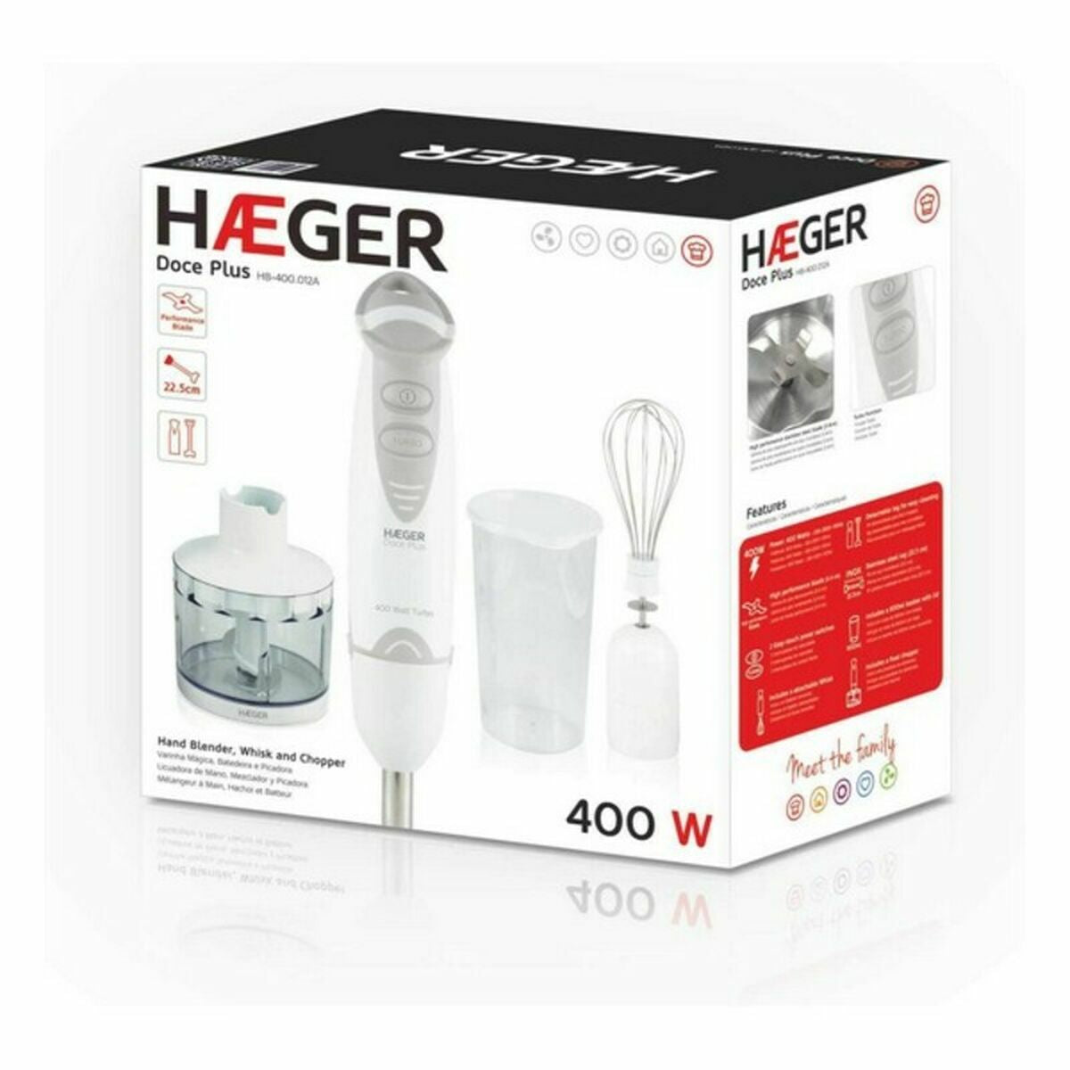 Handblender Haeger HB-400.012A Wit 400 W 400W