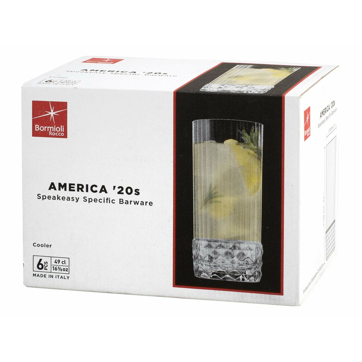 Glazenset Bormioli Rocco America'20s 6 Stuks Glas (490 ml)