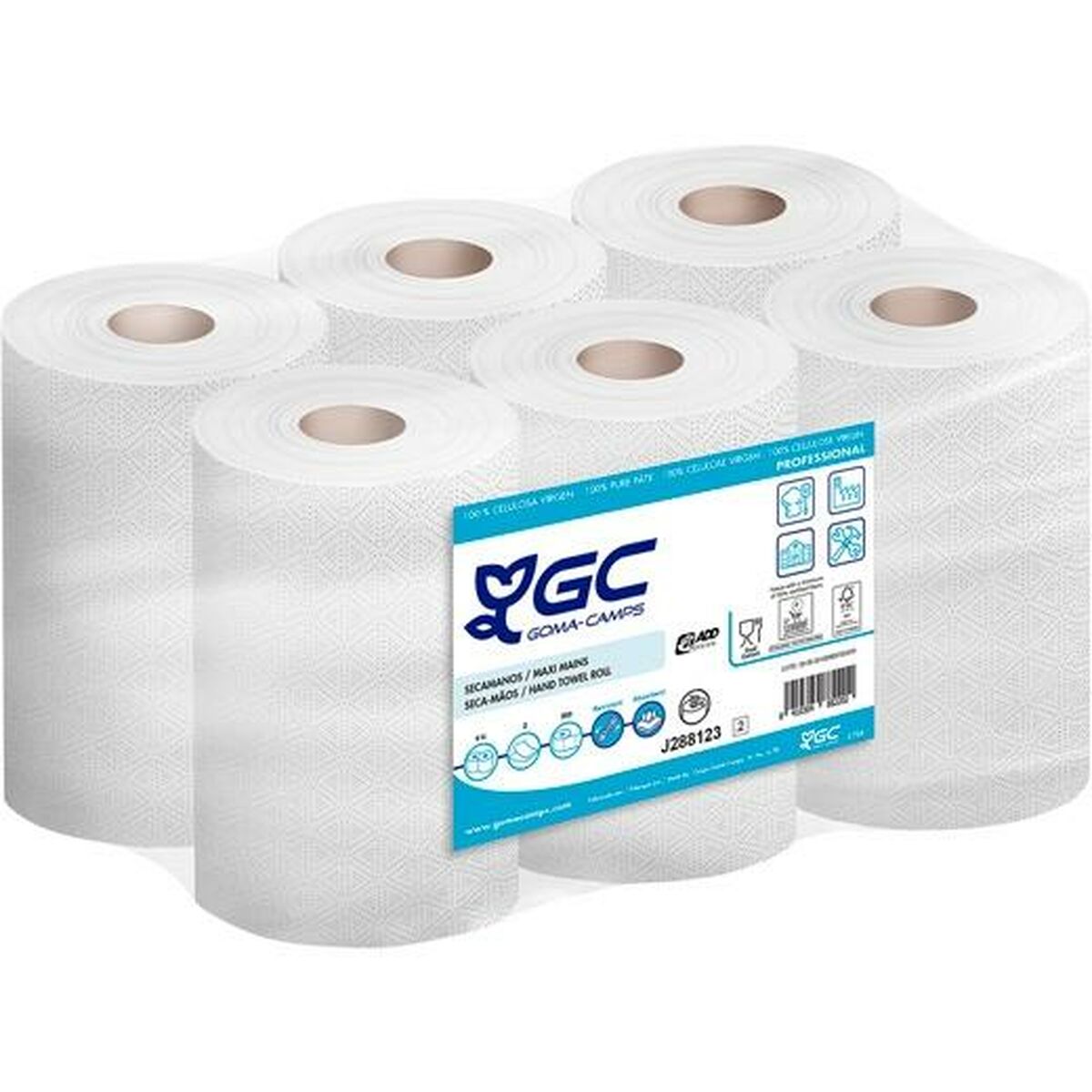 Handdoekpapier GC Wit 60 m