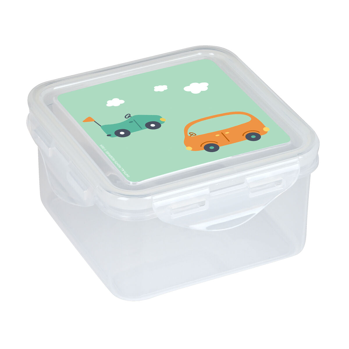 Lunchbox Safta Auto's Groen 13 x 7.5 x 13 cm