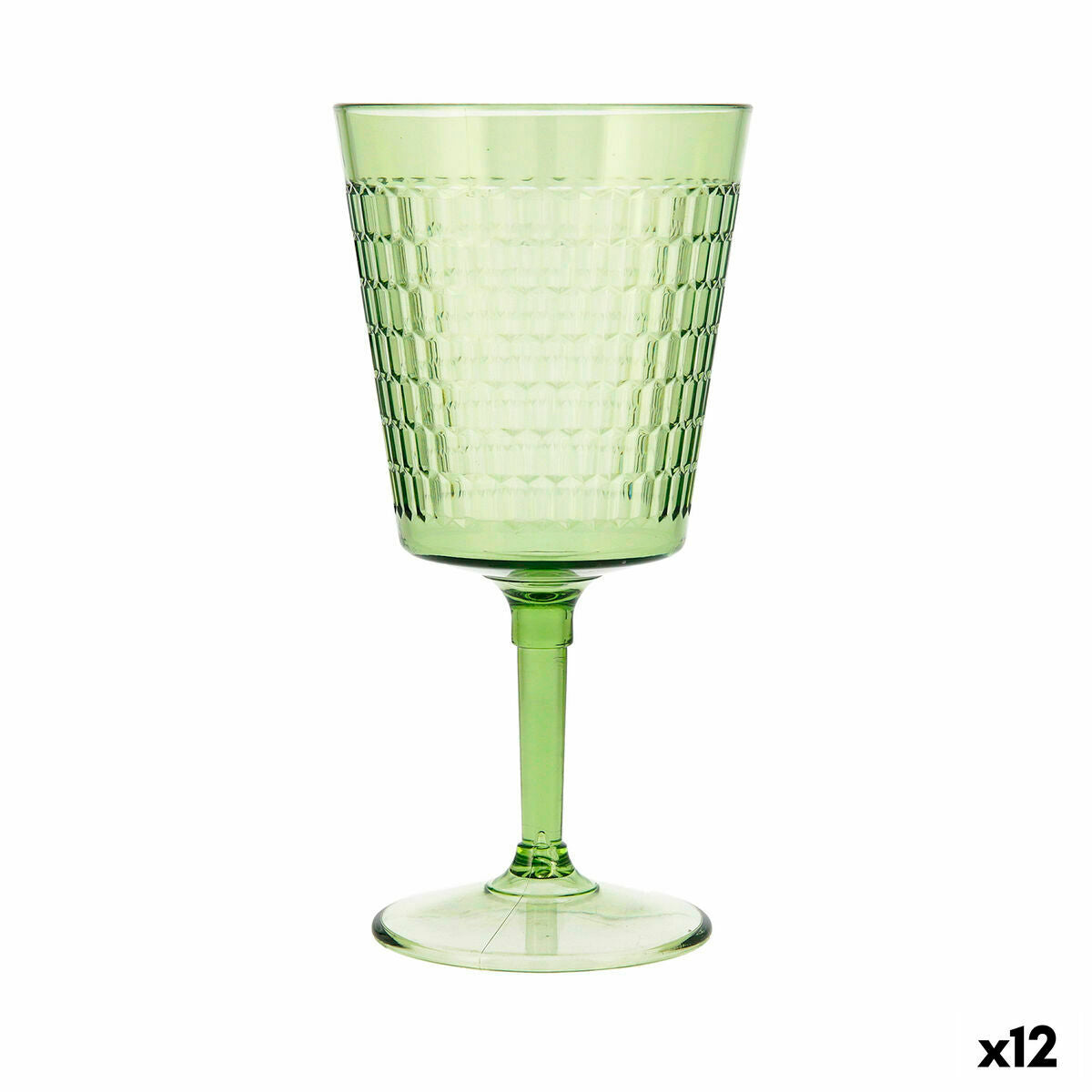 Wijnglas Quid Viba Groen Plastic 420 ml (12 Stuks) (Pack 12x)