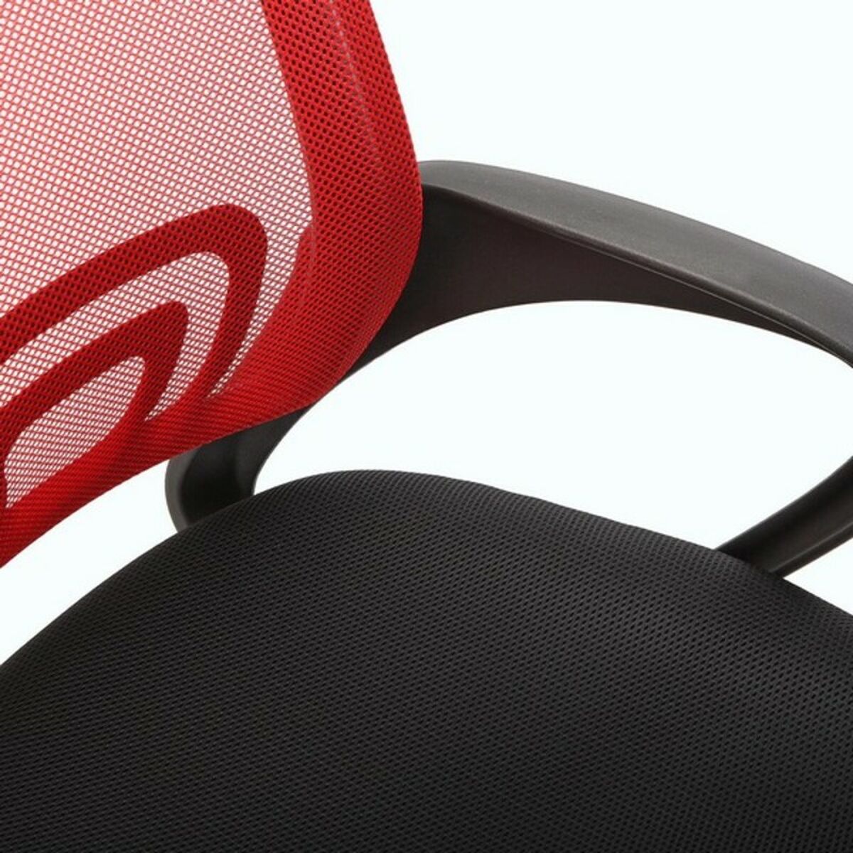 Kantoorstoel Versa Zwart Rood Multicolour 51 x 58 cm