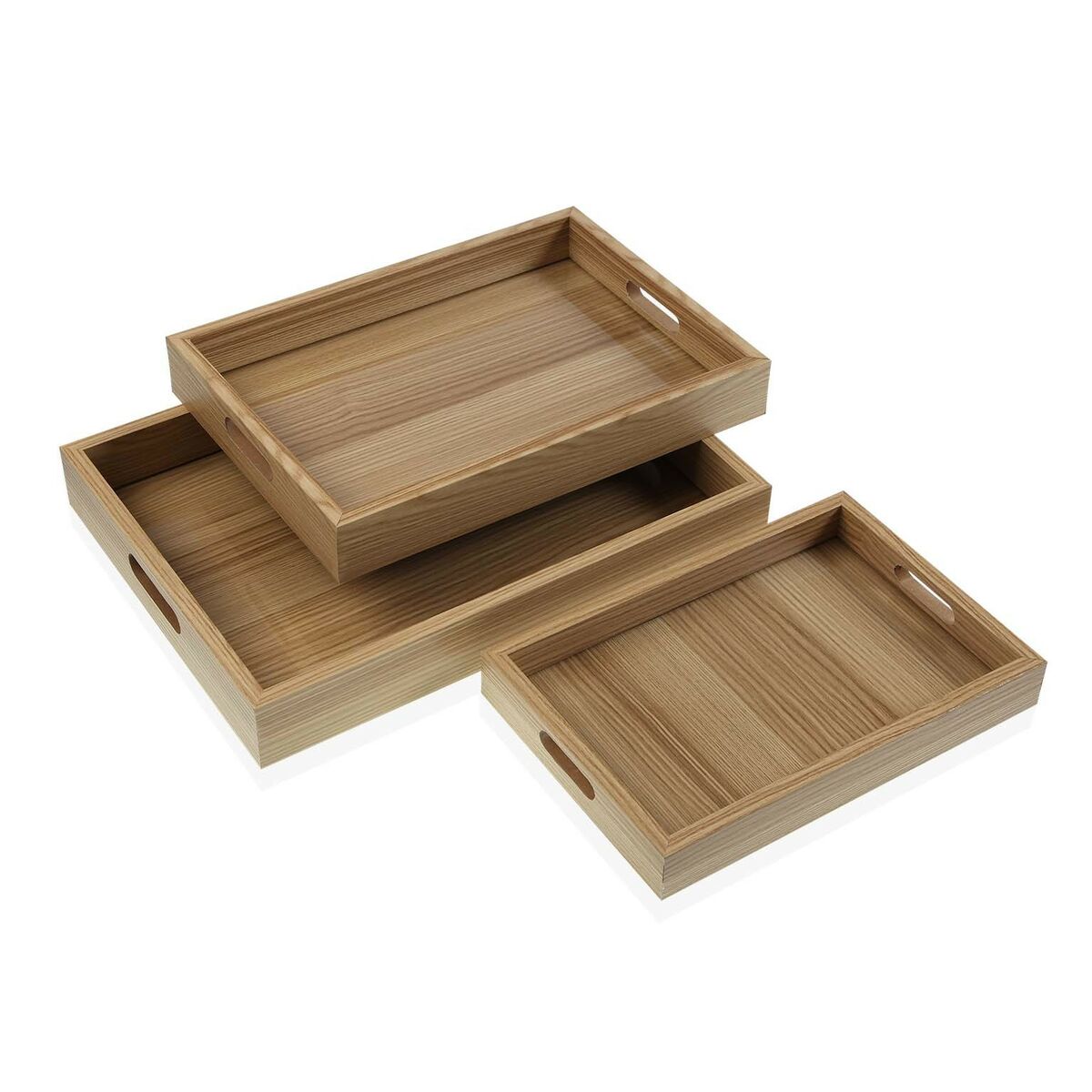 Set van trays Versa Hout MDF 30 x 5,5 x 40 cm (3 Onderdelen)