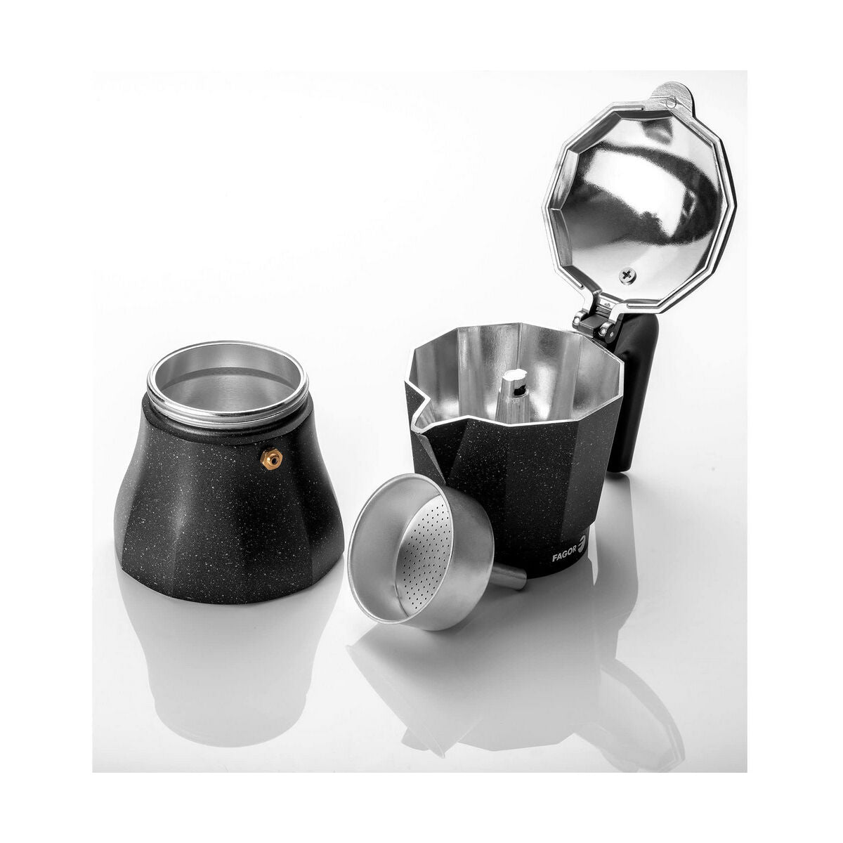 Italiaanse Koffiepot FAGOR Tiramisu Aluminium (3 Koppar)