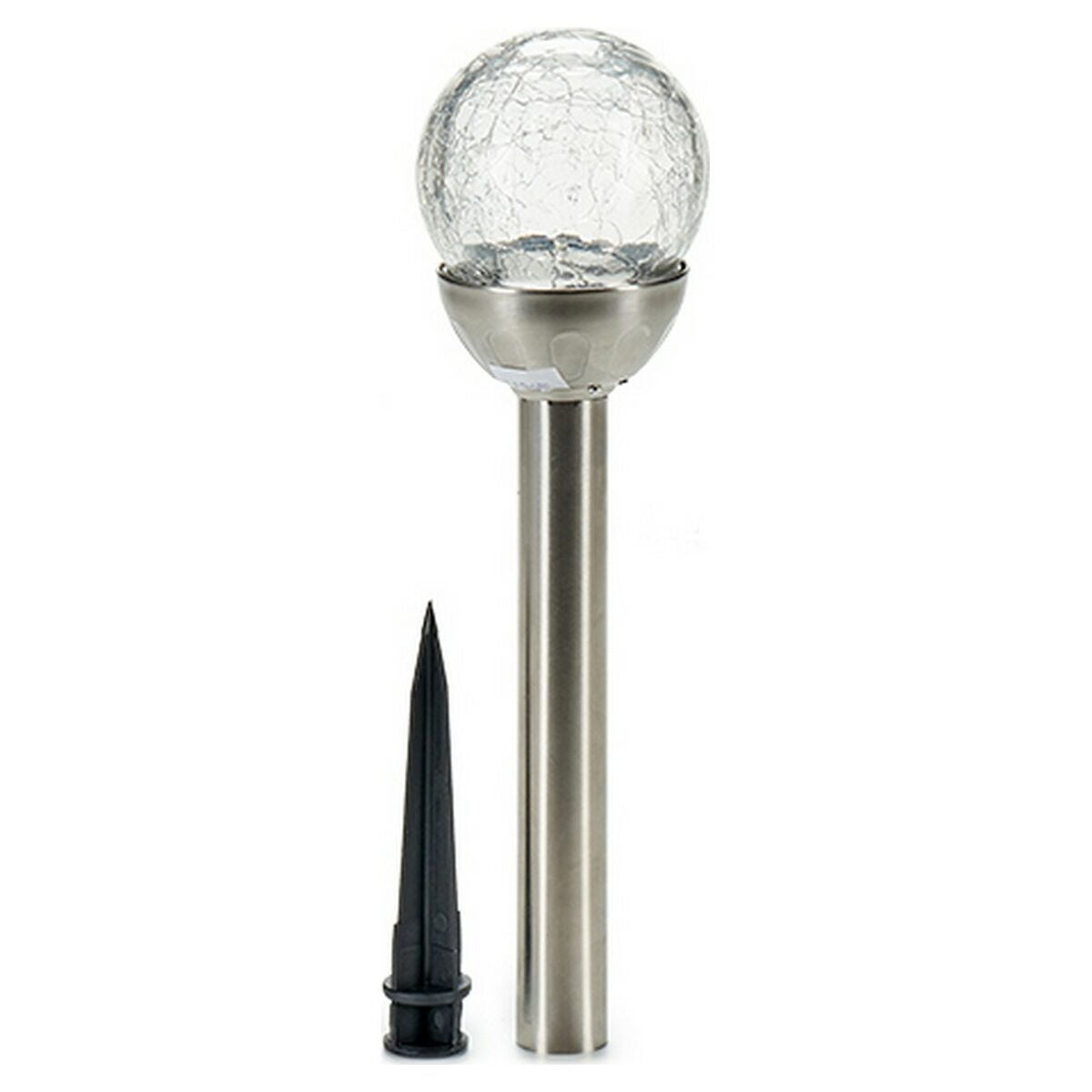 Gloeilampvormige lamp Kristal Zilverkleurig Metaal Plastic 7,5 x 38 x 7,5 cm