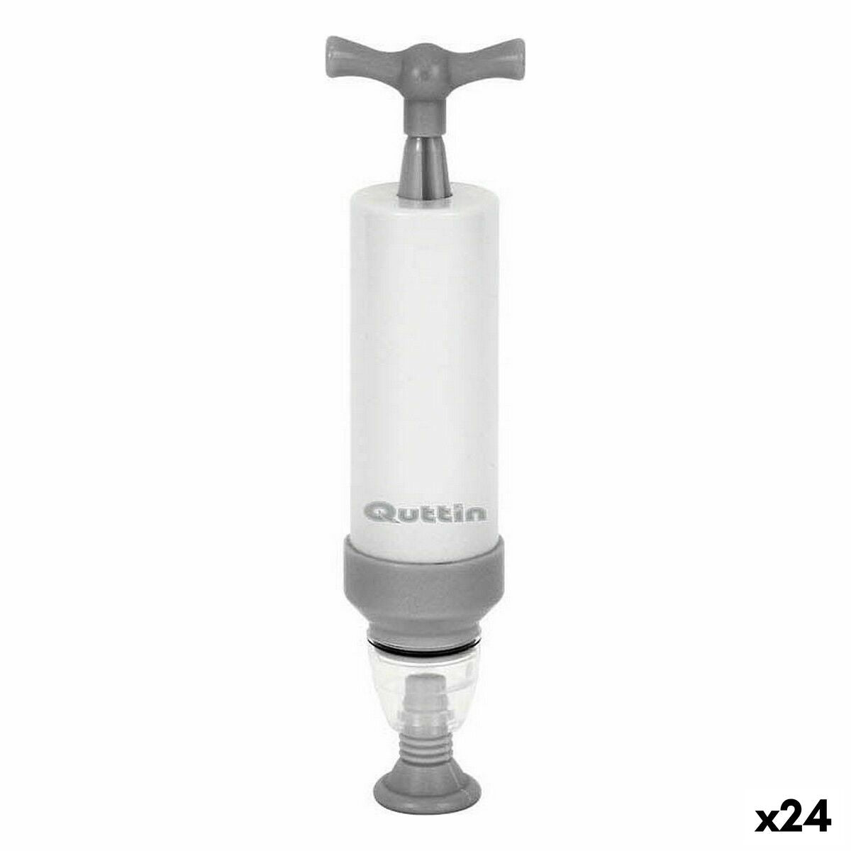 Handmatige vacuümpomp Quttin Zakken 17,5 x 4,5 x 3,5 cm (24 Stuks)