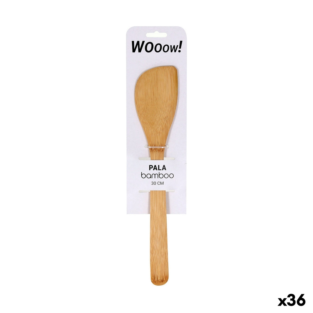 Keukenspatel Wooow Gebogen Bamboe 30 x 6,2 x 0,8 cm (36 Stuks)