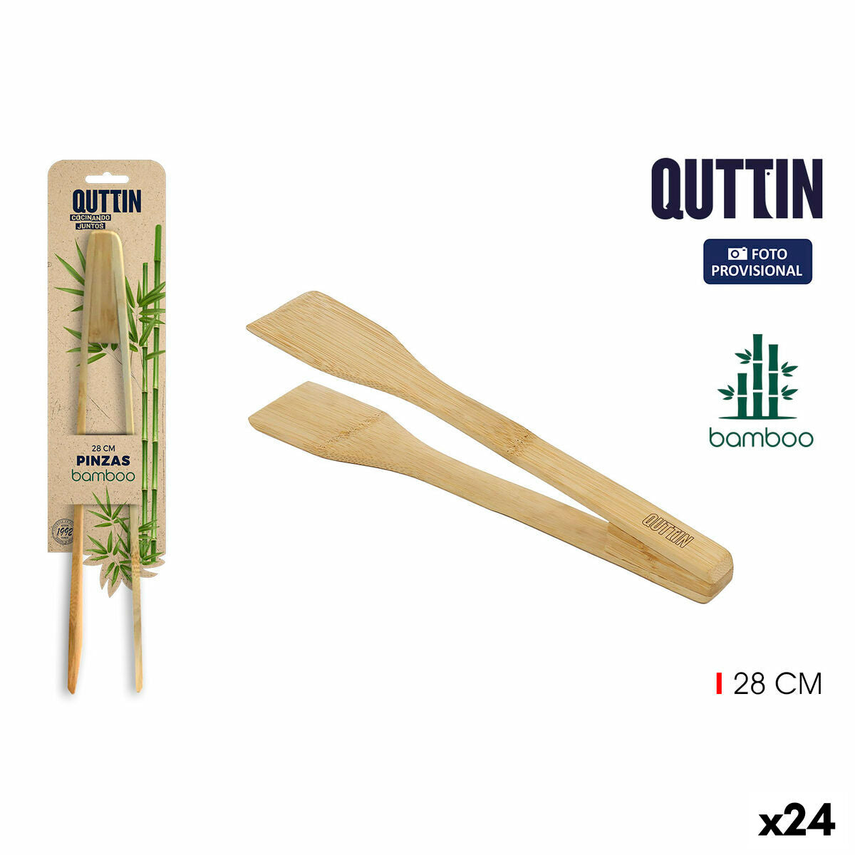 Keukenspatel Quttin Bamboe (24 Stuks)