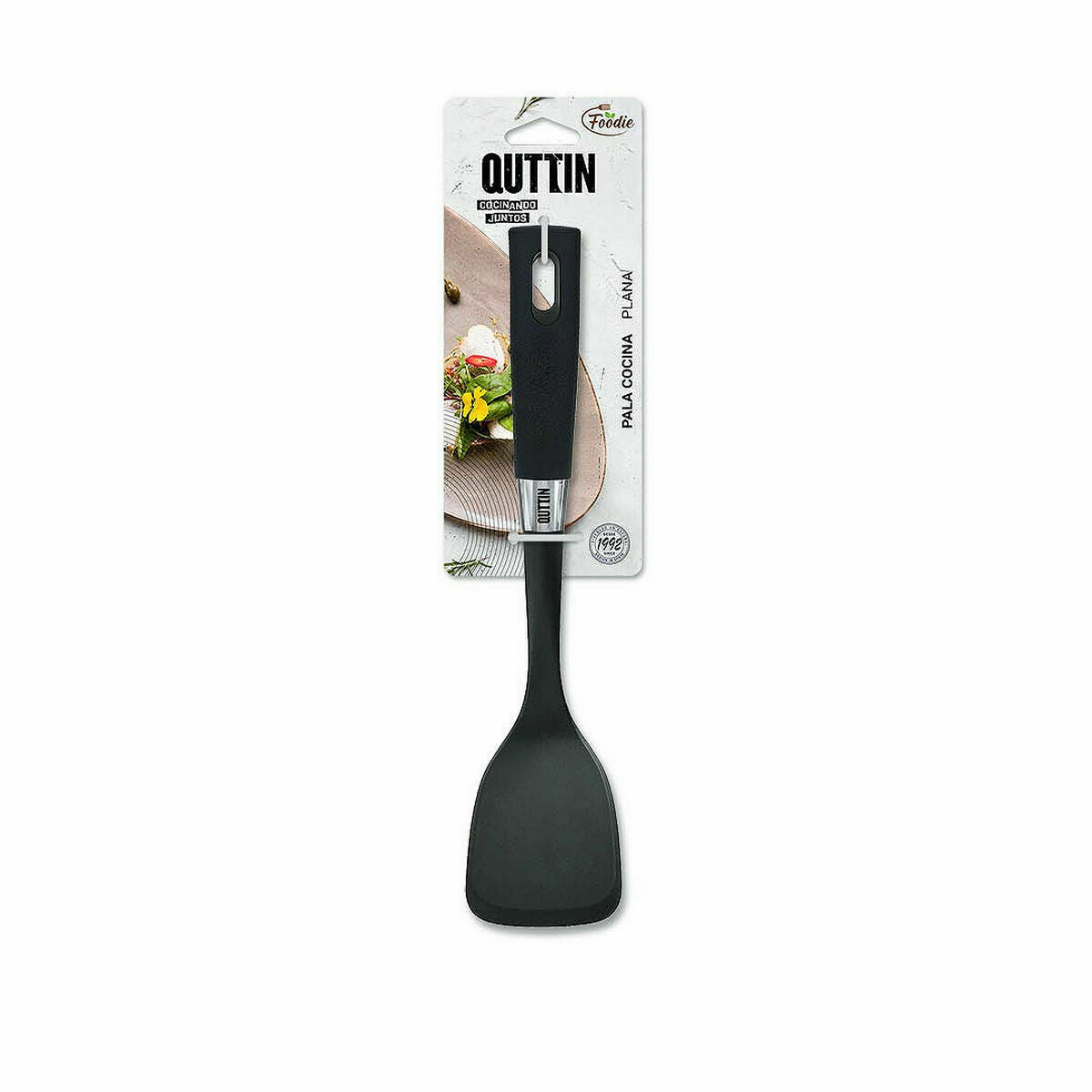 Keukenspatel Quttin Foodie Zwart Nylon (24 Stuks)