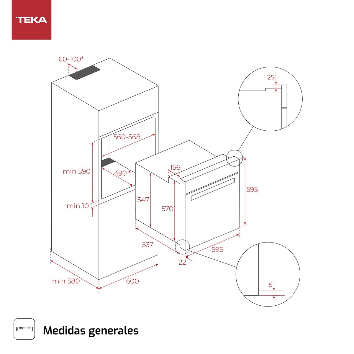 Multifunctionele Oven Teka HCB6526 1400 W 70 L 71 L