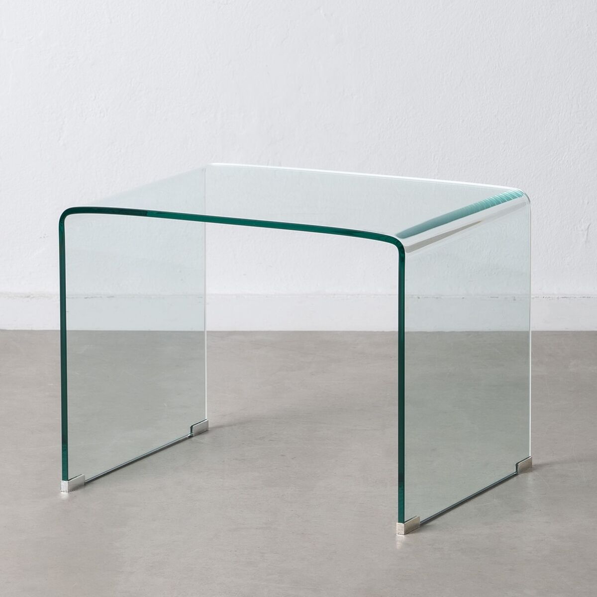 Bijzettafel Transparant Gehard glas 63 x 50 x 48 cm