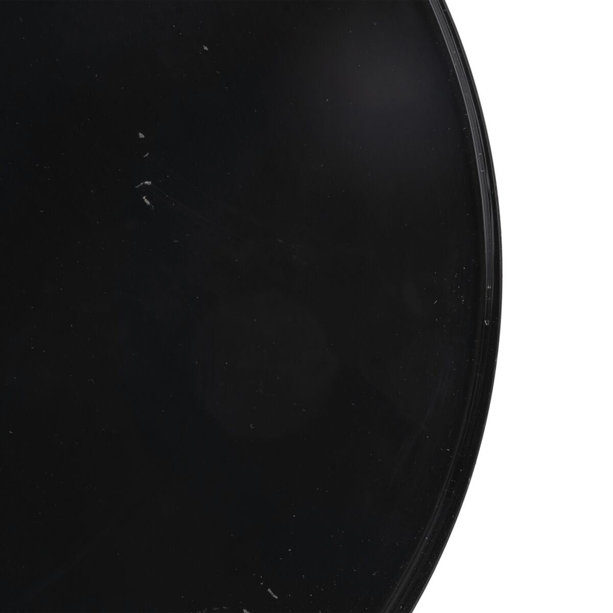Bijzettafel 45 x 45 x 47 cm Kristal Zwart Metaal Amber