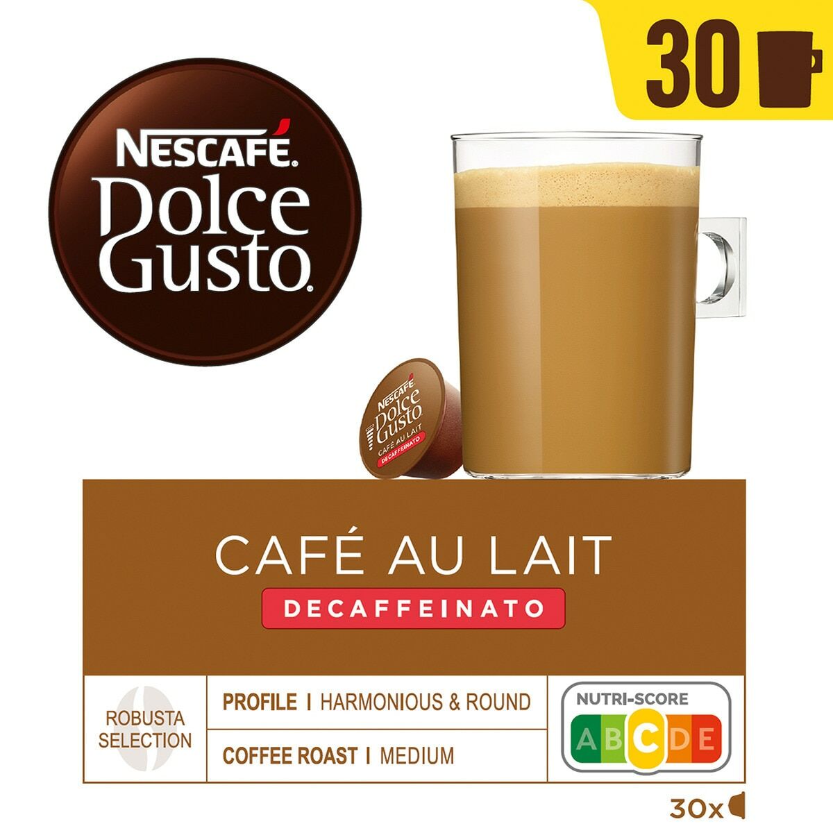 Koffiecapsules Nestle AULAIT DESCAF