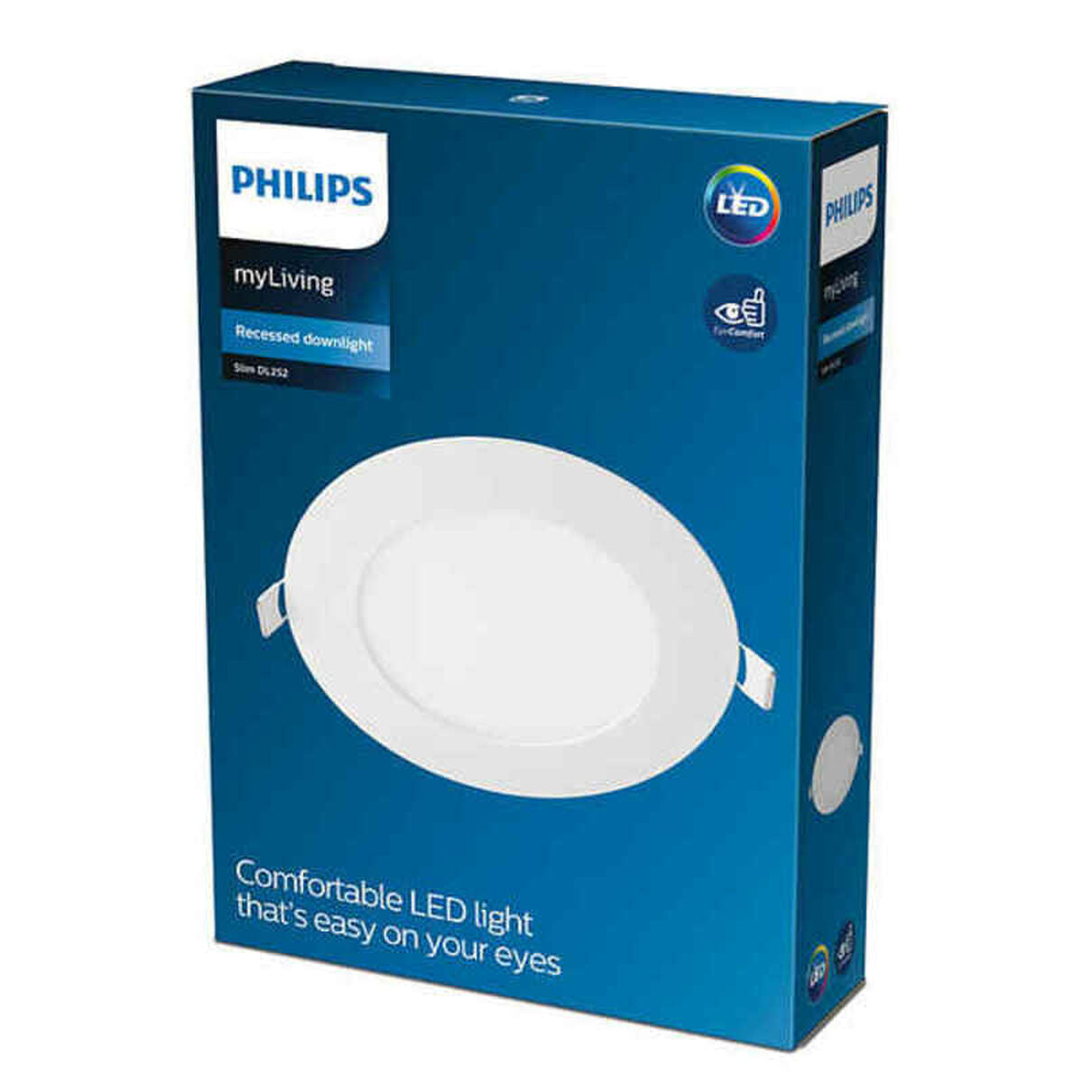 Plafondlamp Philips Downlight Slim 22, 5 x 2 cm Aluminium Wit 20 W (4000 K)