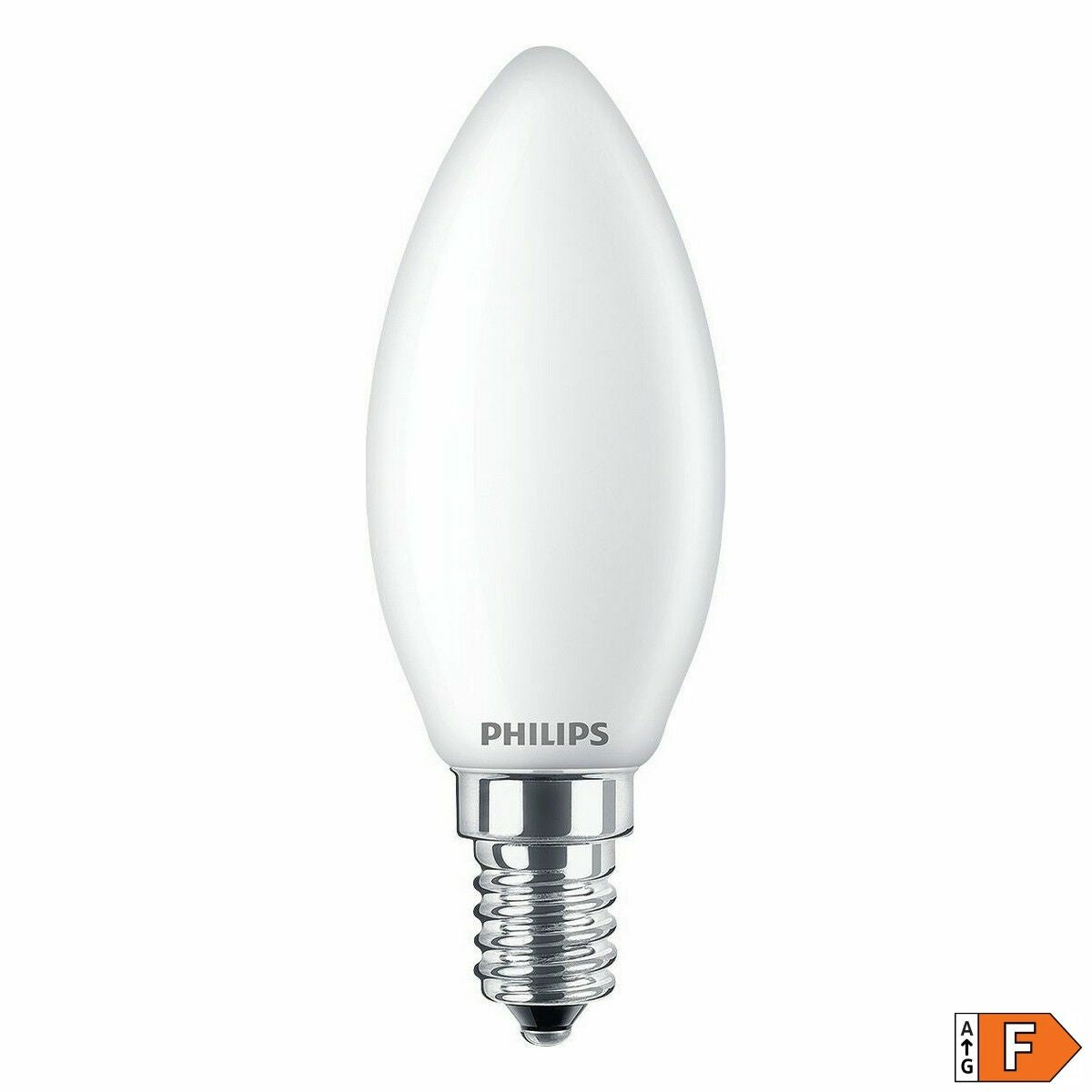 Ledlamp Philips Kaars Wit F 40 W 4,3 W E14 470 lm 3,5 x 9,7 cm (4000 K)
