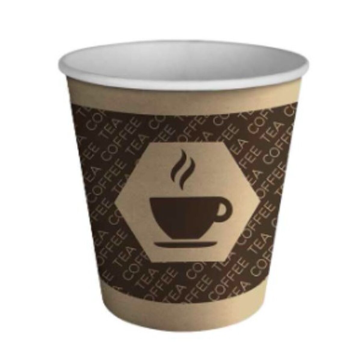 Glazenset Algon Karton Wegwerp Koffie 100 Stuks 250 ml