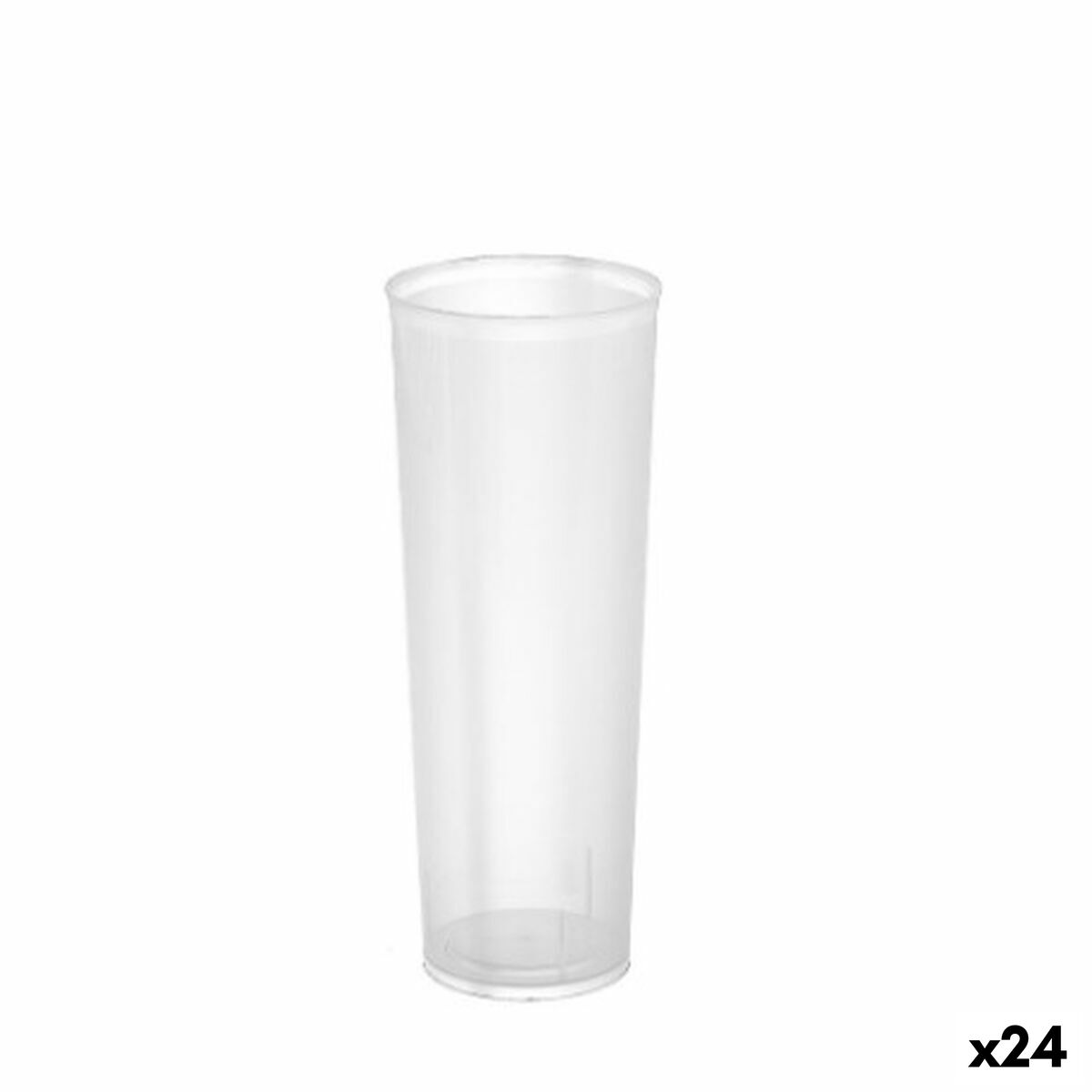 Set van herbruikbare glazen Algon Transparant 24 Stuks 330 ml (20 Onderdelen)