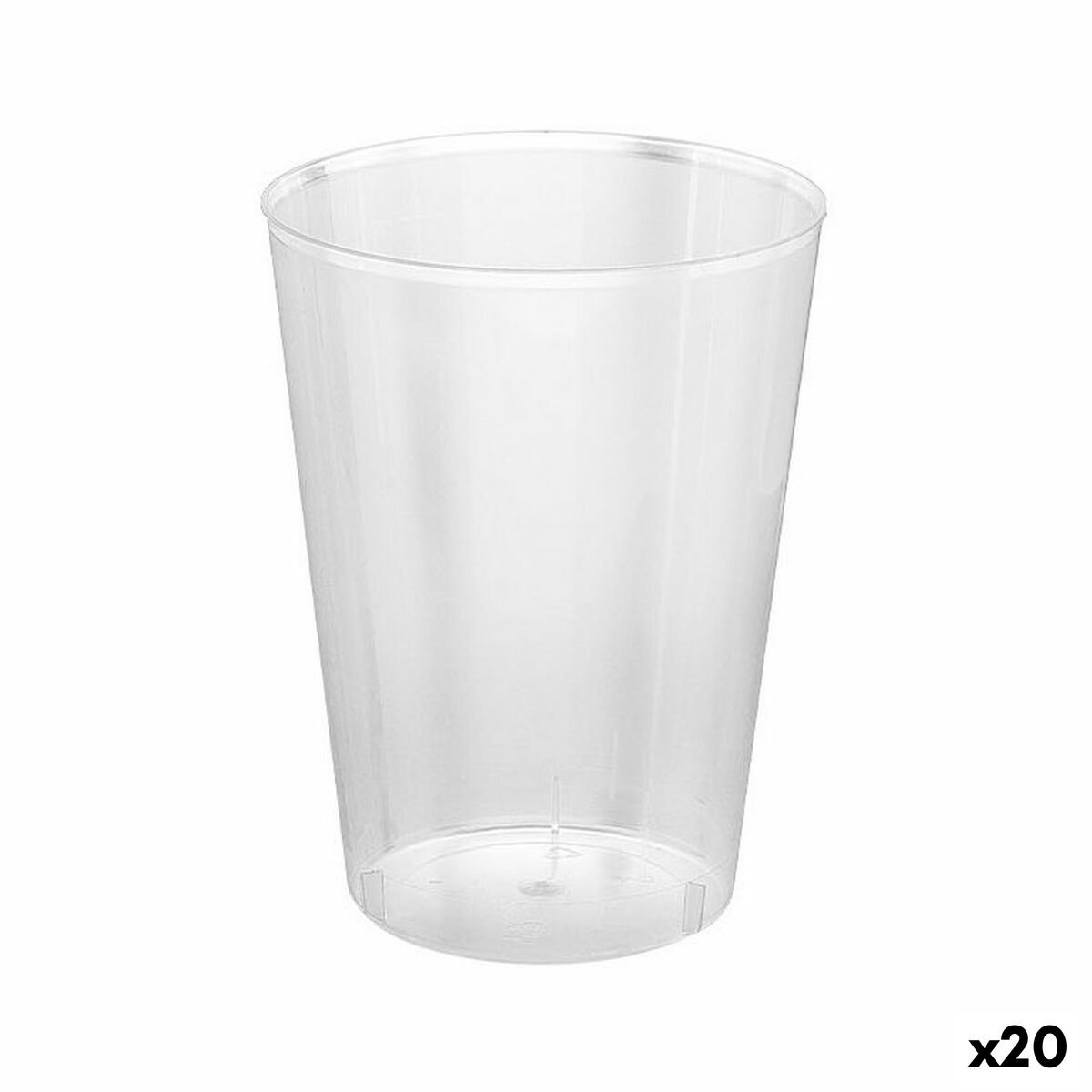 Set van herbruikbare glazen Algon Transparant Cider 20 Stuks 500 ml (15 Onderdelen)