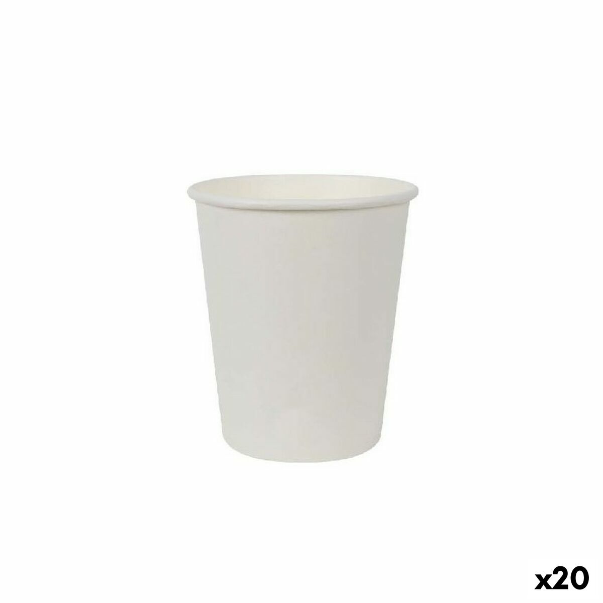 Glazenset Algon Karton Wit 30 Onderdelen 250 ml (20 Stuks)