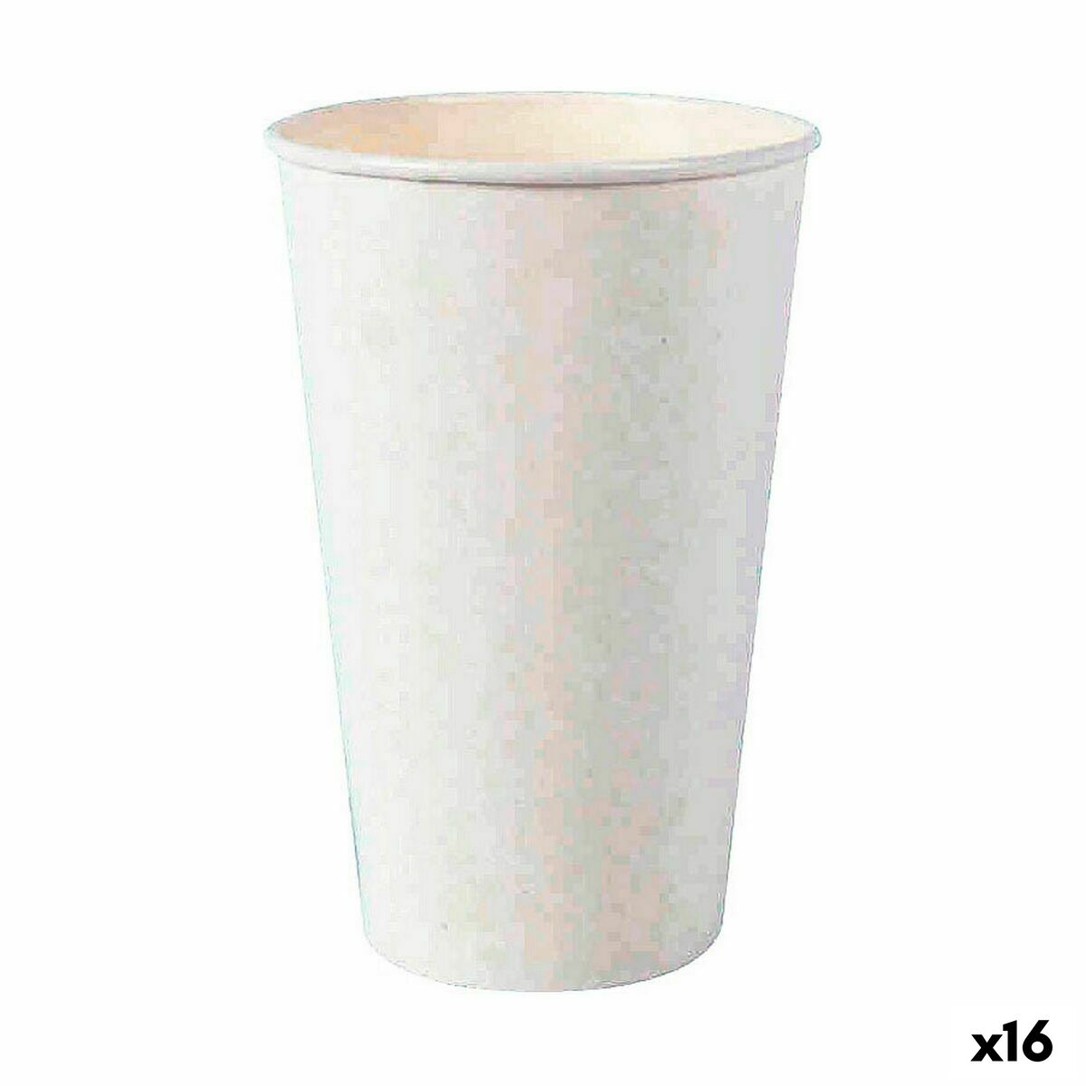 Glazenset Algon Wegwerp Karton Wit 15 Onderdelen 450 ml (16 Stuks)