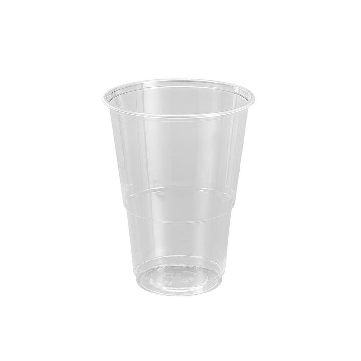 Set van herbruikbare glazen Algon Plastic Transparant 50 Onderdelen 330 ml (12 Stuks)