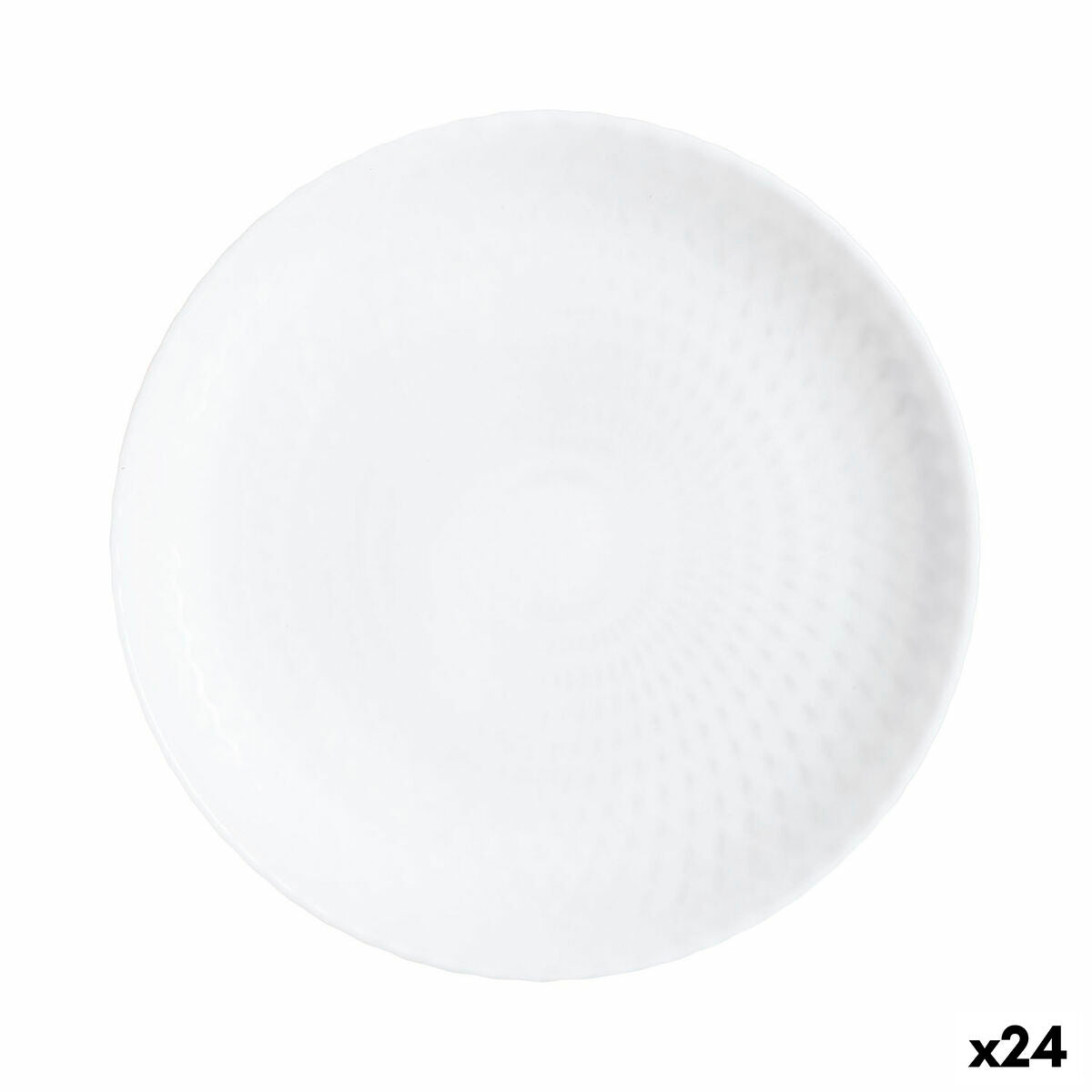 Dessertbord Luminarc Pampille Blanco Wit Glas 19 cm (24 Stuks)
