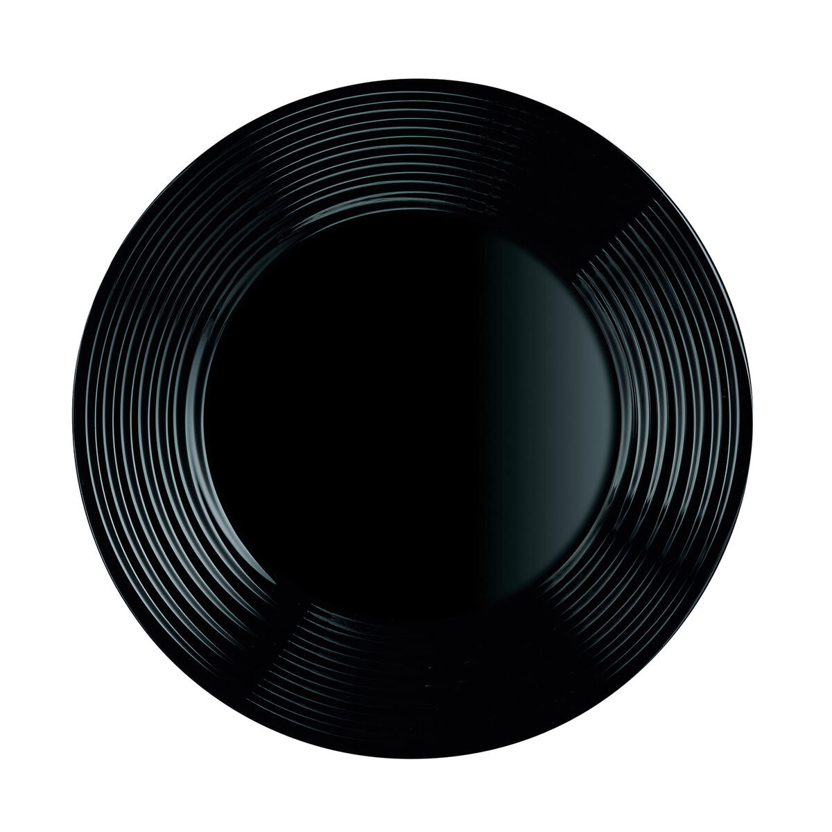 Eetbord Luminarc Harena Negro Zwart Glas 25 cm (24 Stuks)
