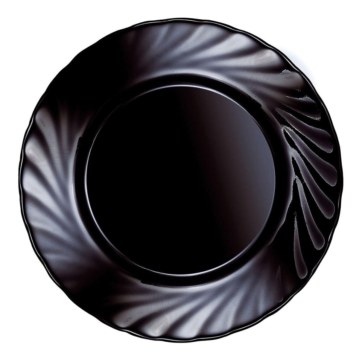 Dessertbord Luminarc Trianon Black Zwart Glas (24 Stuks)