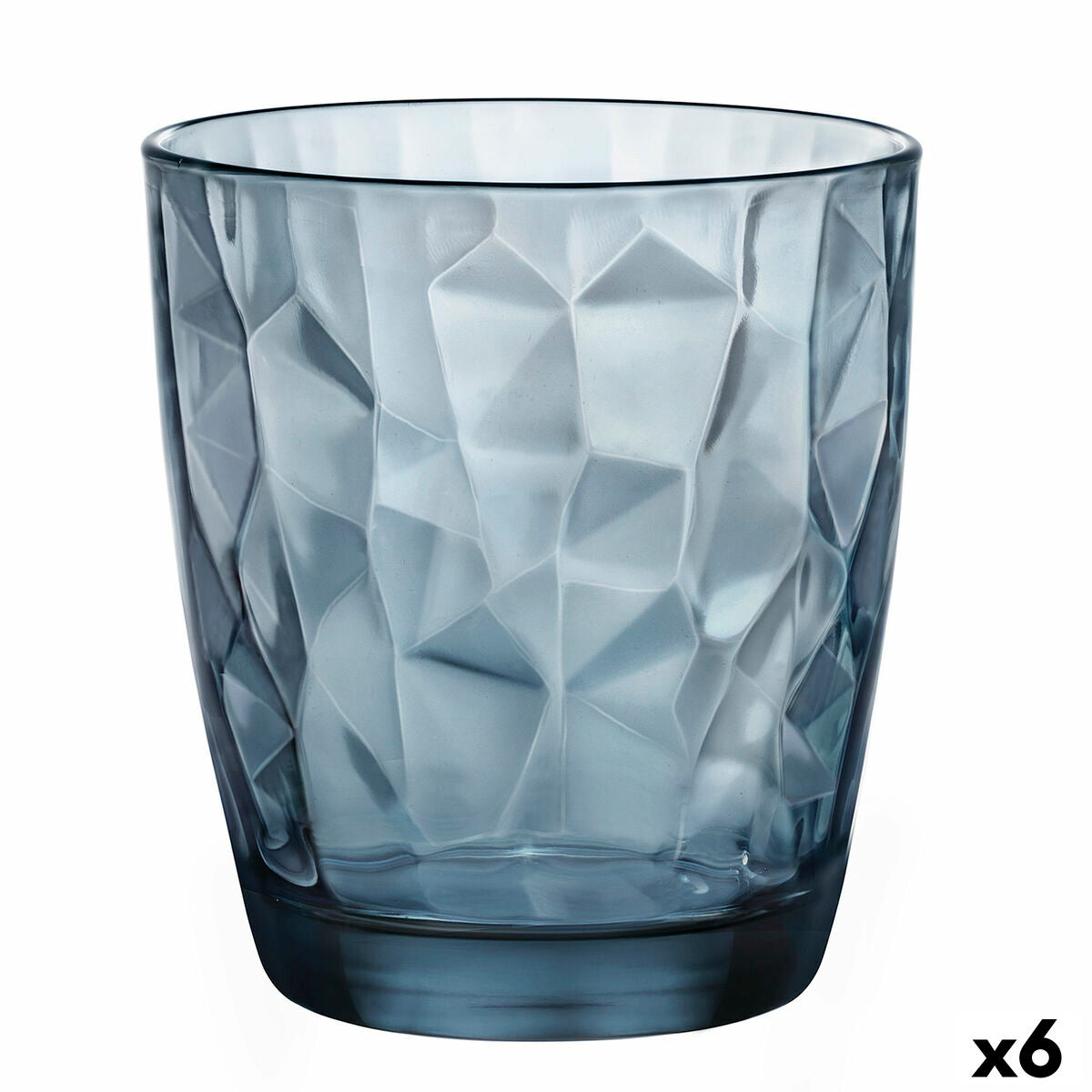 Glas Bormioli Rocco Diamond Blauw Glas (390 ml) (6 Stuks)