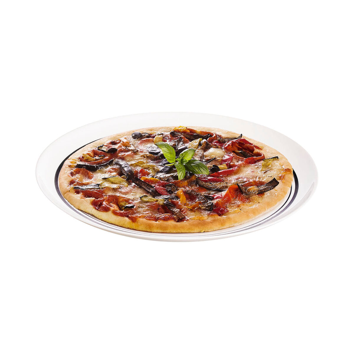Pizzabord Luminarc Firend's Time Bistro Wit Zwart Glas Ø 32 cm (12 Stuks)