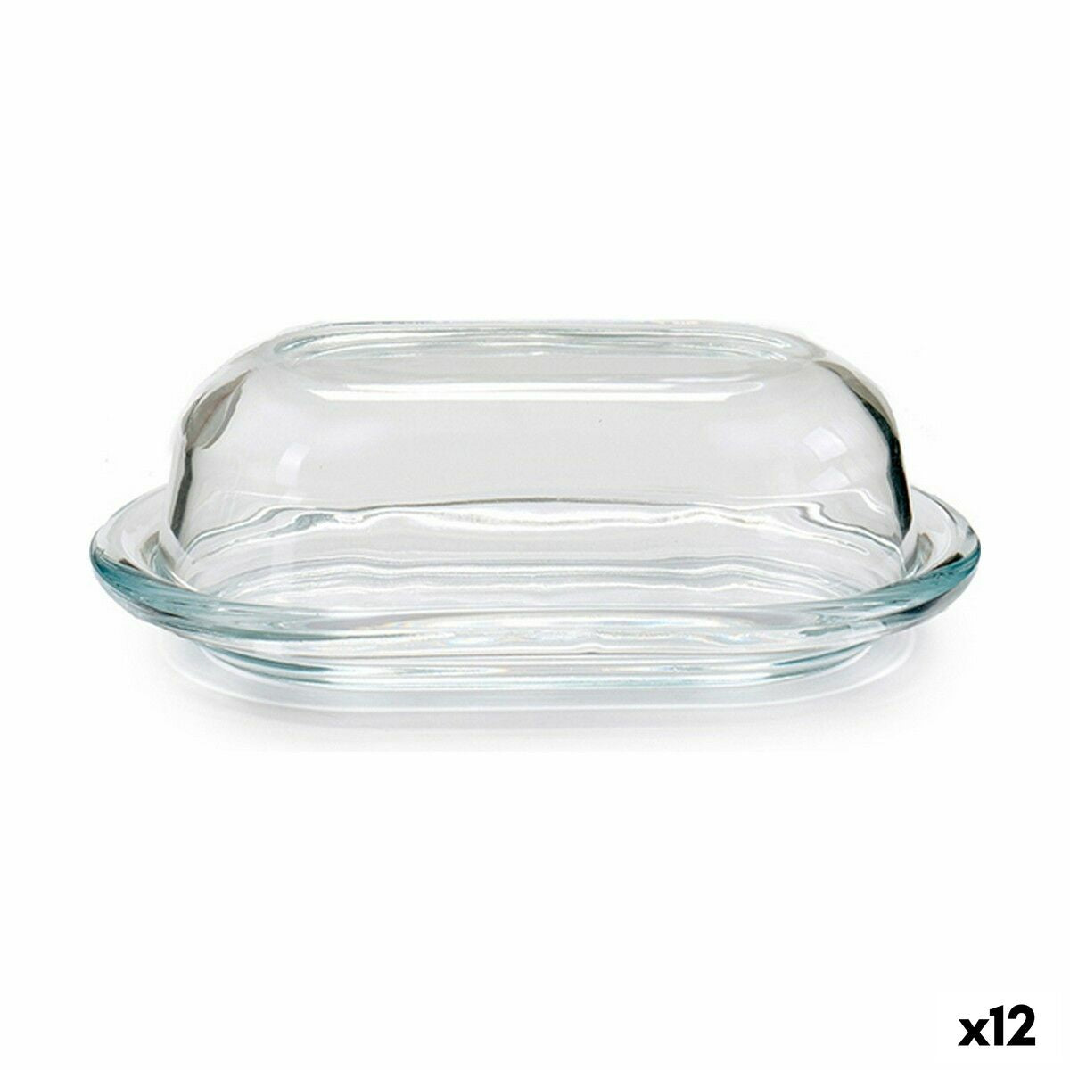 Botervloot Glas (13 x 7 x 19,7 cm) (12 Stuks)