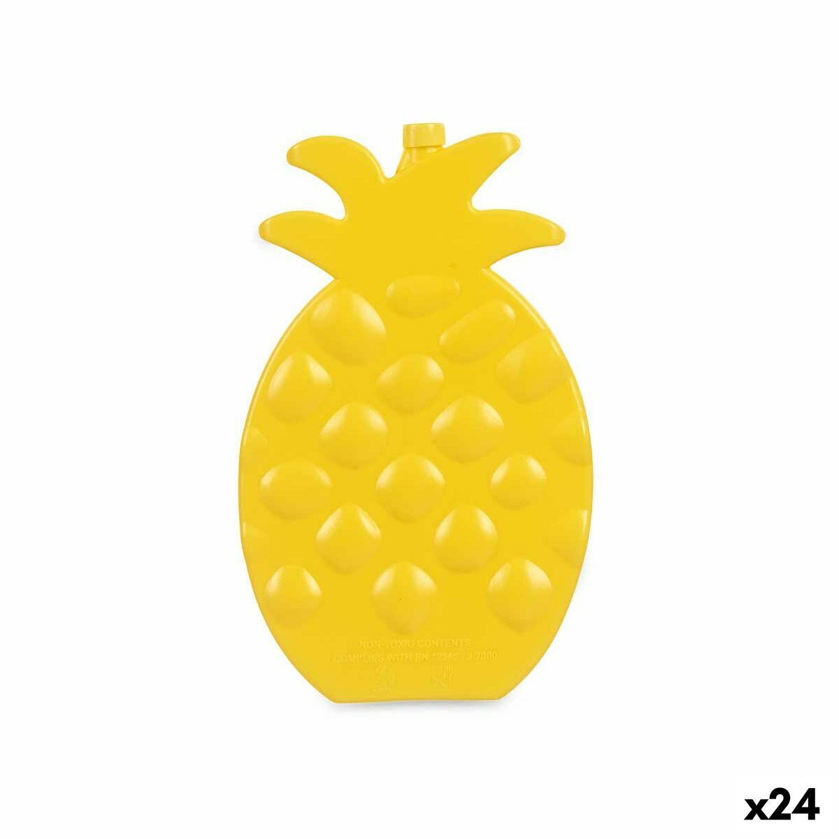 Wijnfleskoeler ananas Geel Plastic (200 ml) (1,5 x 20 x 13 cm) (24 Stuks)