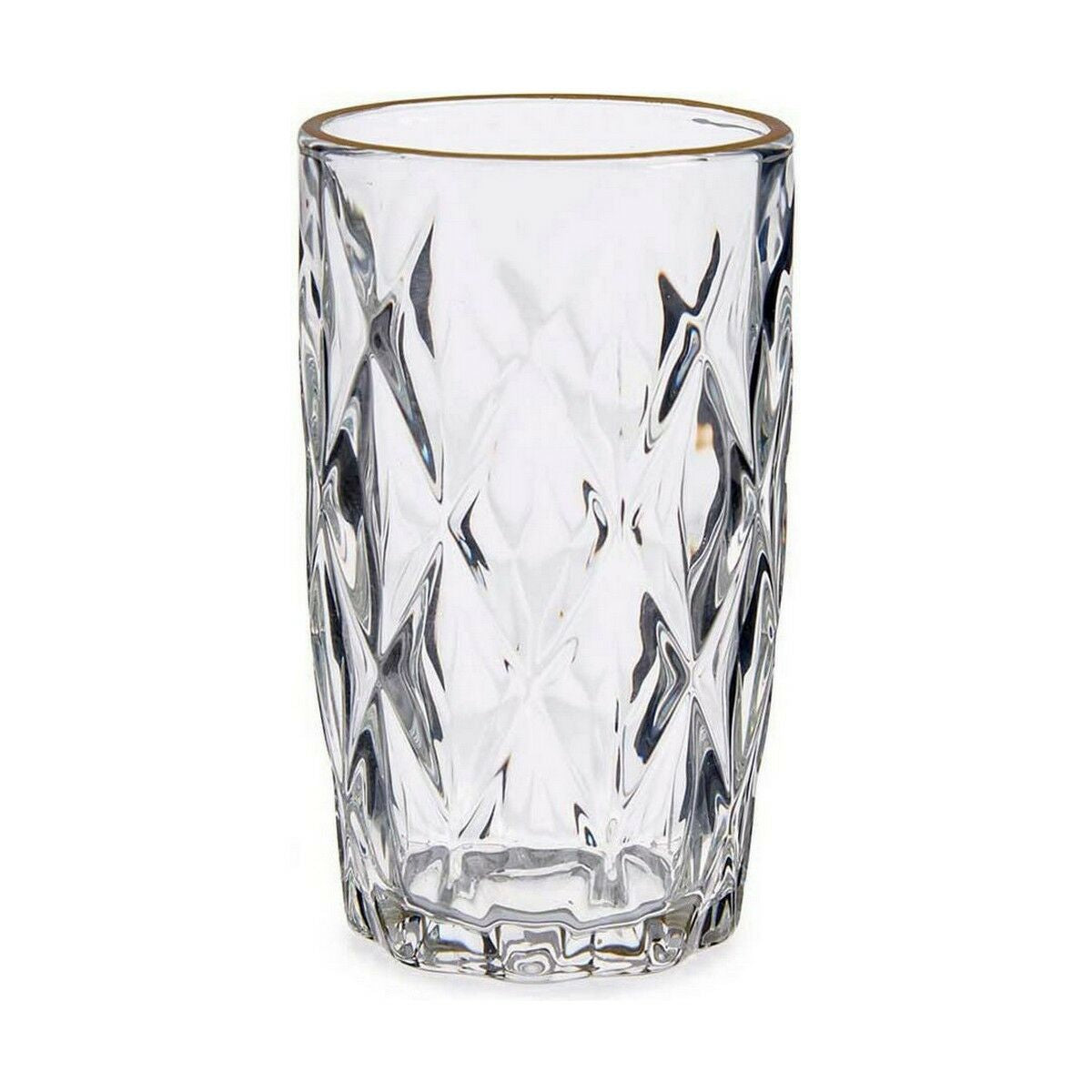 Glas Gouden Transparant Glas 6 Stuks (340 ml)