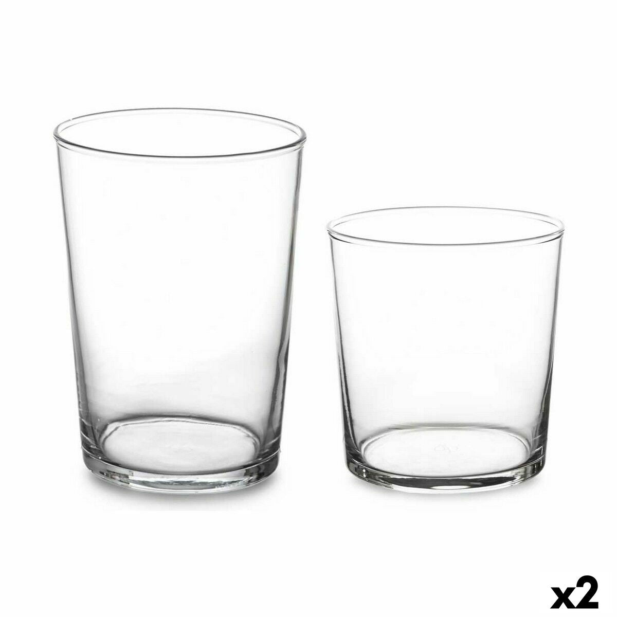 Glazenset Bistro Transparant Glas (380 ml) (2 Stuks) (510 ml)