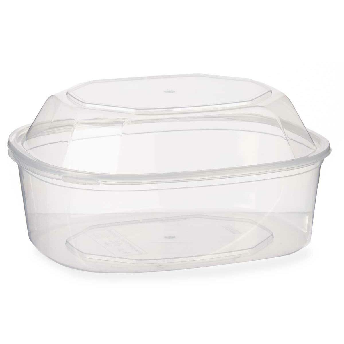 Rechthoekige lunchbox met deksel Transparant Polypropyleen 1,5 L 18 x 10,5 x 21,5 cm (8 Stuks)
