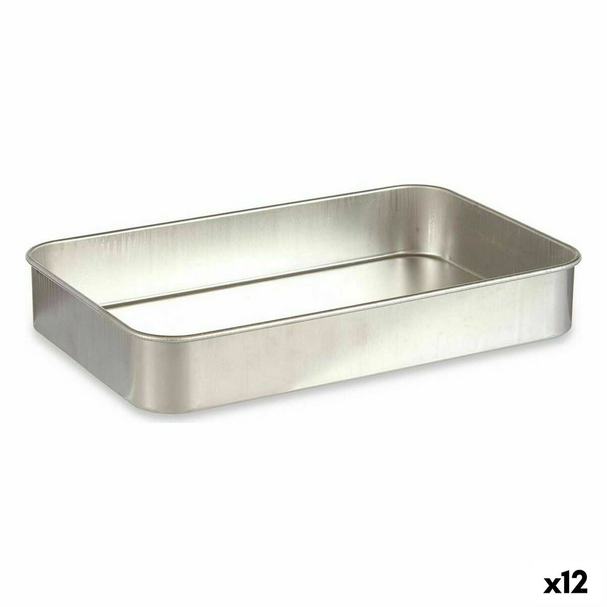Braadslede Zilverkleurig Aluminium 41 x 6,5 x 26 cm (12 Stuks)