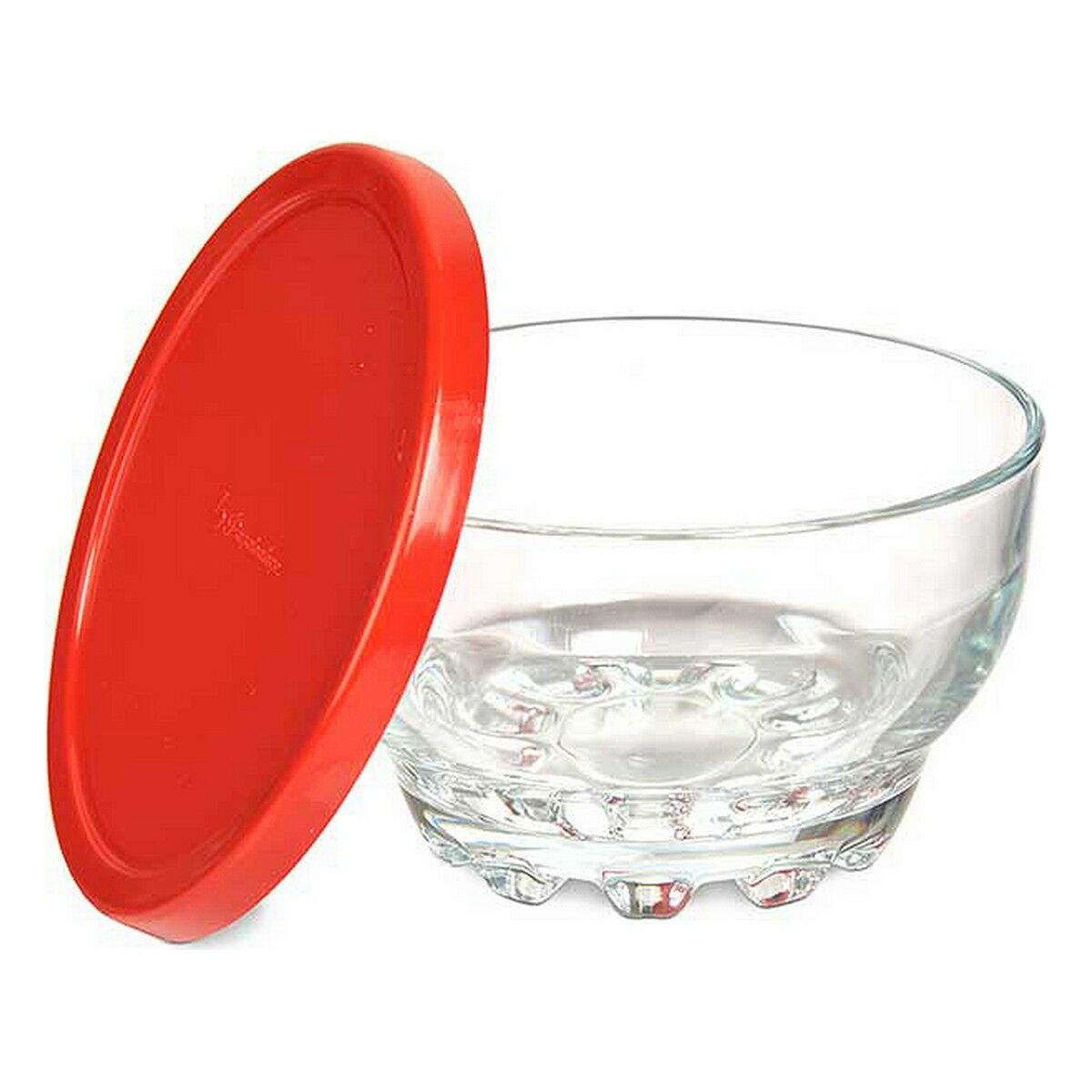 Kommenset Karaman Rood Transparant Glas Polyethyleen Ø 10,5 cm 275 ml (8 Stuks)