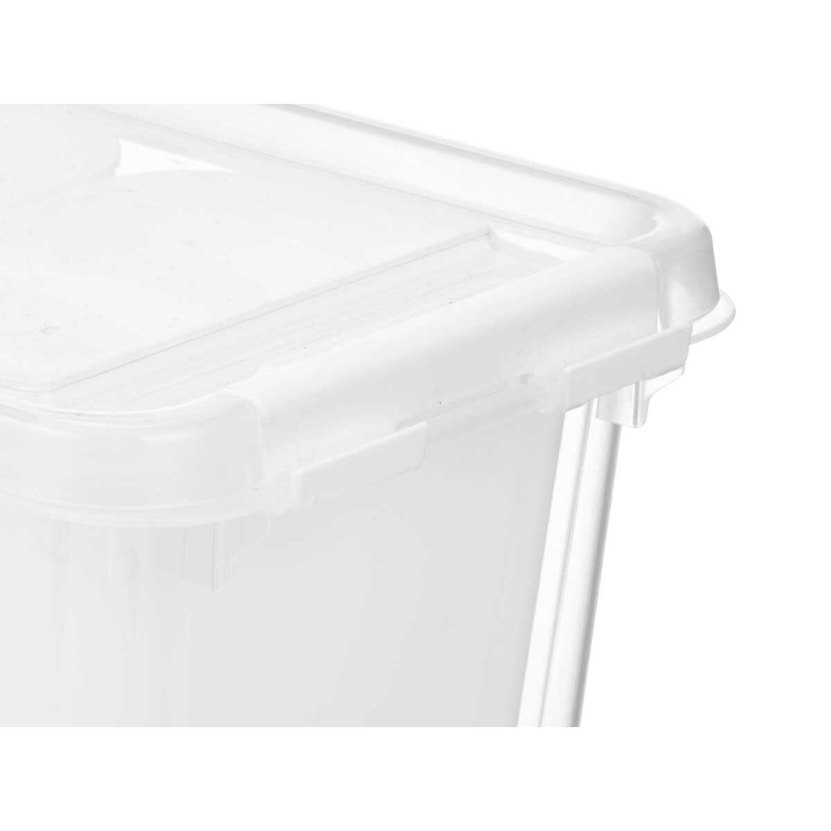 Organiser voor de koelkast Wit Transparant Plastic 37,5 x 9 x 14,3 cm (12 Stuks)