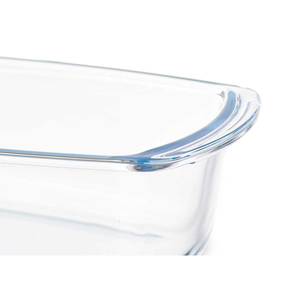 Serveerschaal Met handvatten Transparant Borosilicaatglas 1,6 L 27 x 7,2 x 14 cm (12 Stuks)