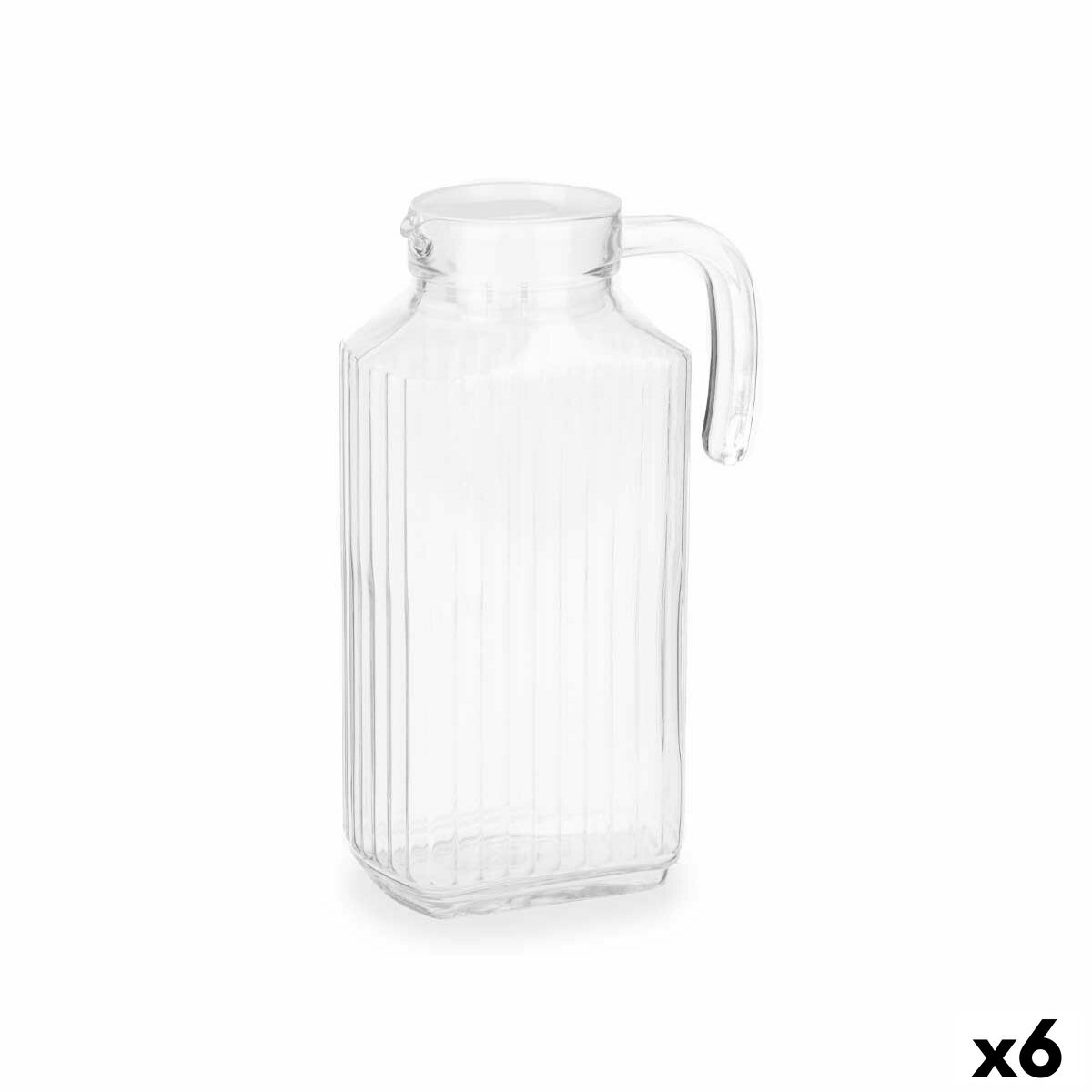 Glazen fles Transparant Glas 1,8 L (6 Stuks)