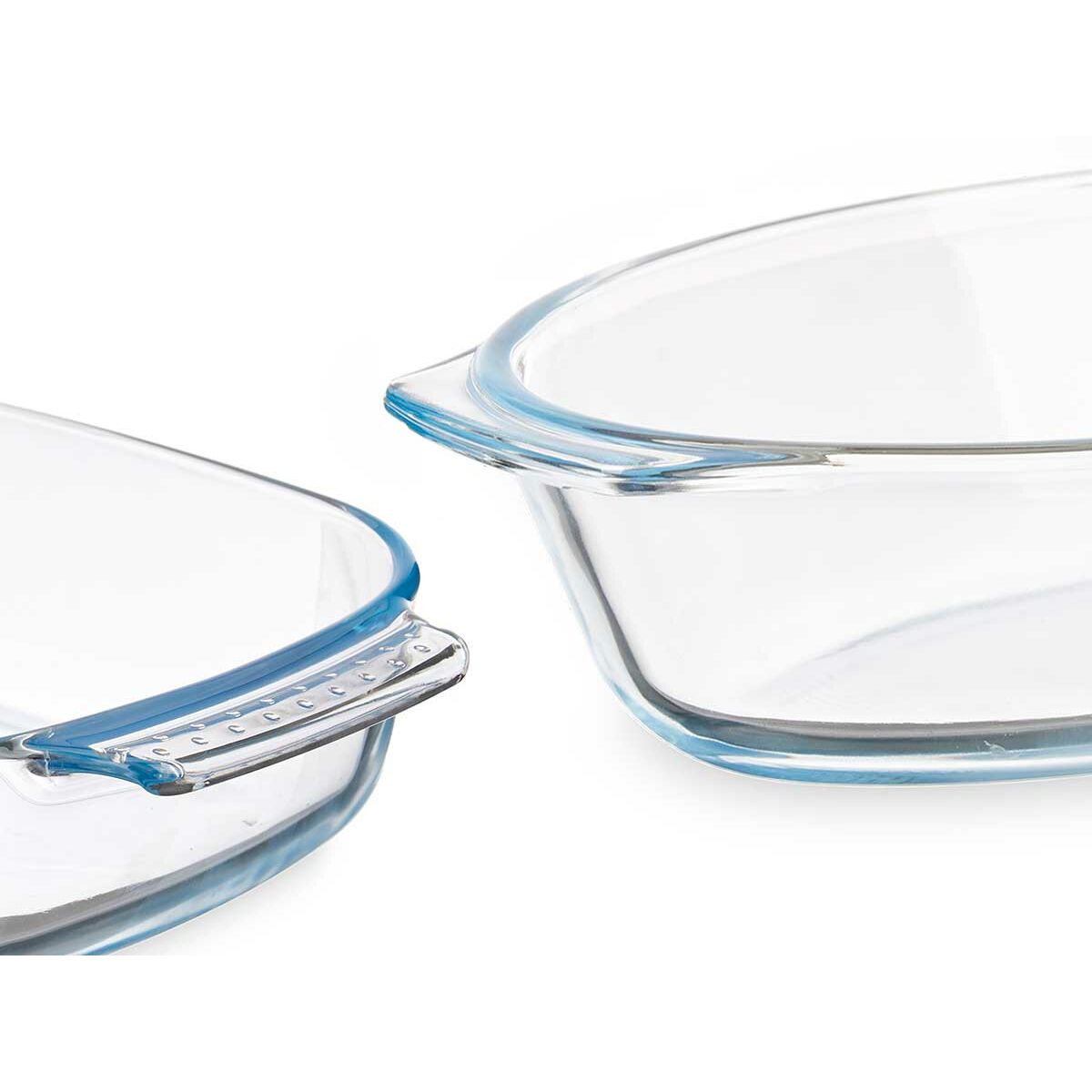 Set van trays Transparant Borosilicaatglas 700 ml 2 L (6 Stuks)