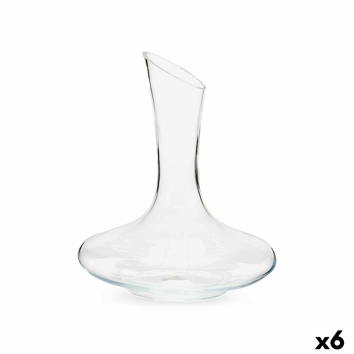 Wijn Decanteerkan Transparant Glas 1,8 L (6 Stuks)