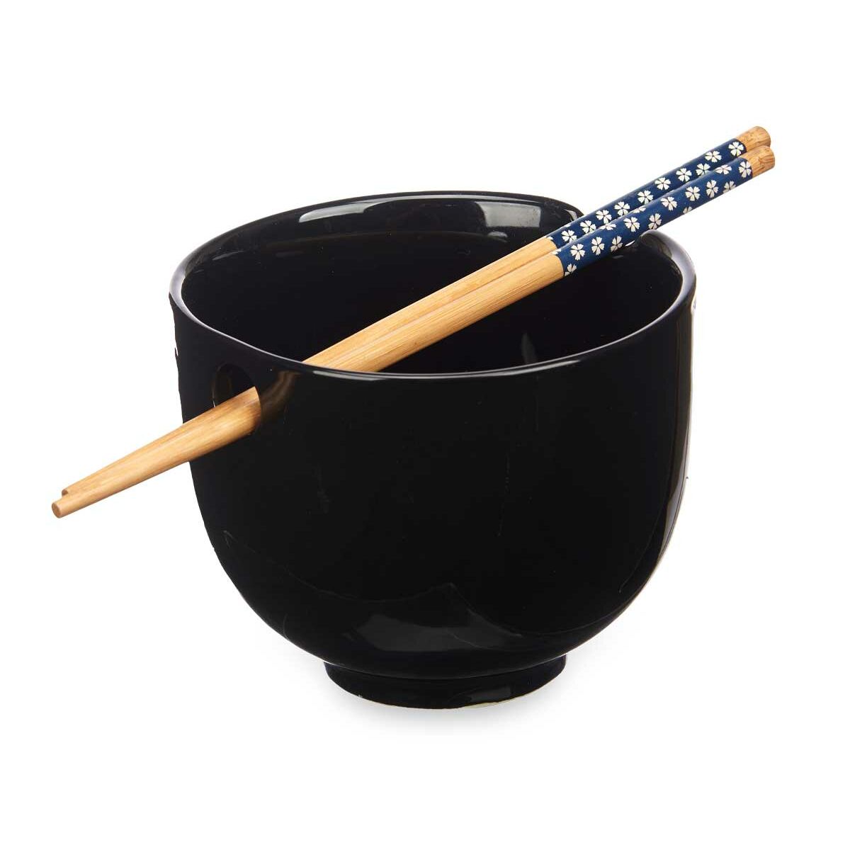 Kom Zwart Bamboe 24 x 10,7 x 13,3 cm (12 Stuks) Chopsticks asiatico/oriental
