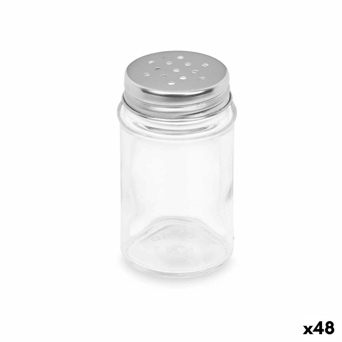 Peper- en zoutstel Transparant Glas 5 x 8,5 x 5 cm (48 Stuks) Cirkelvormig