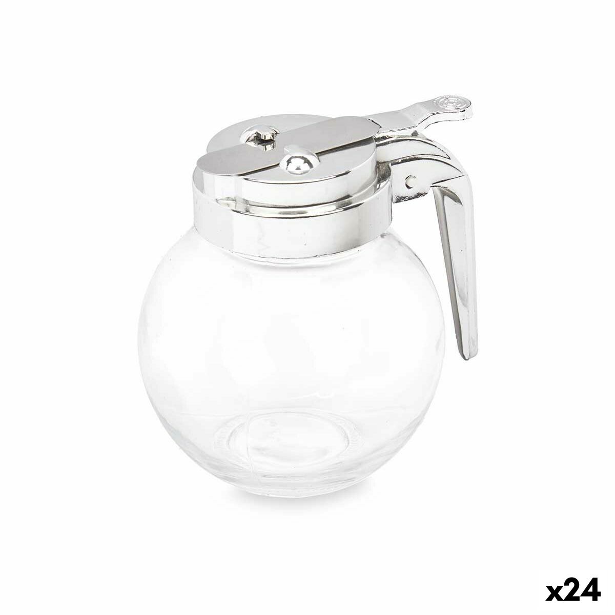 Honingpot Transparant Glas 10,3 x 10 x 9 cm (24 Stuks)