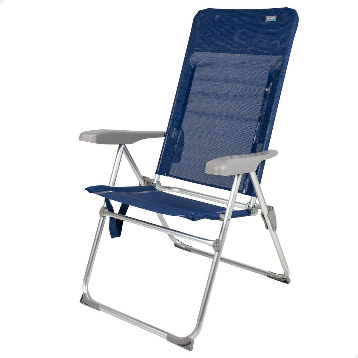 Strandstoel Aktive Slim Opvouwbaar Marineblauw 47 x 107 x 66 cm (4 Stuks)