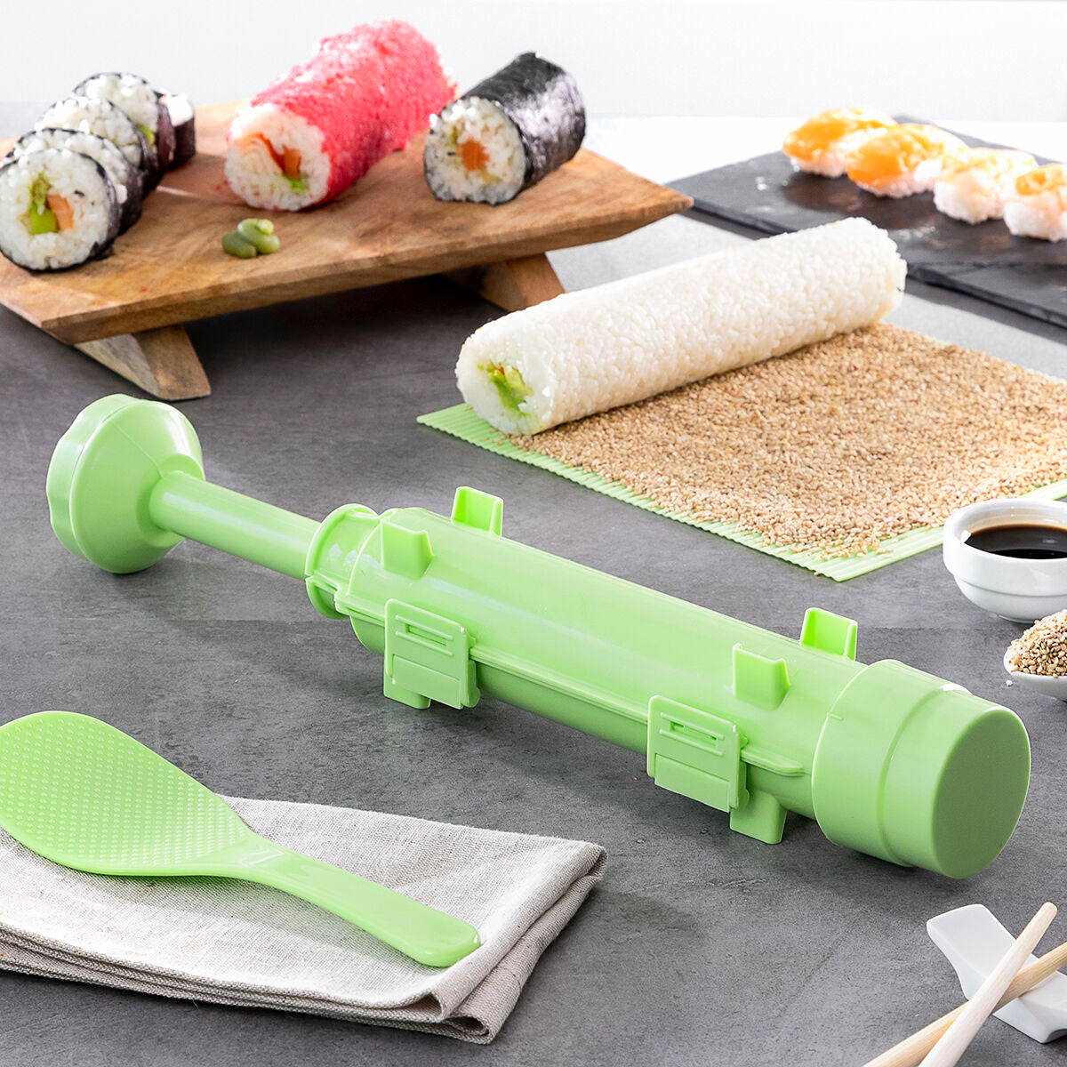 Sushi-set met recepten Suzooka InnovaGoods 3 Onderdelen